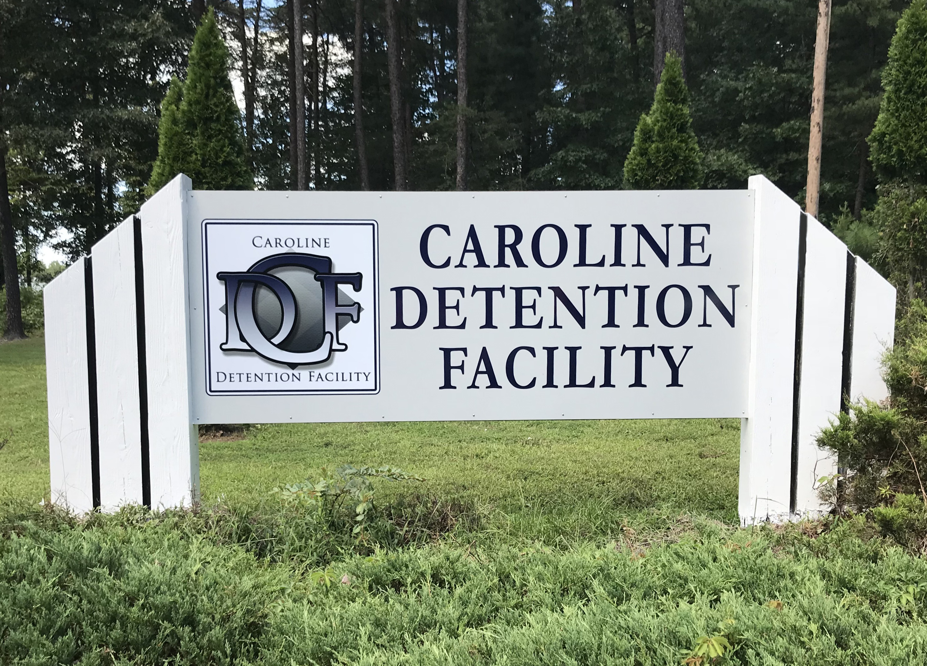 Main Gate Sign1_1600x1400 Caroline Detention Facility